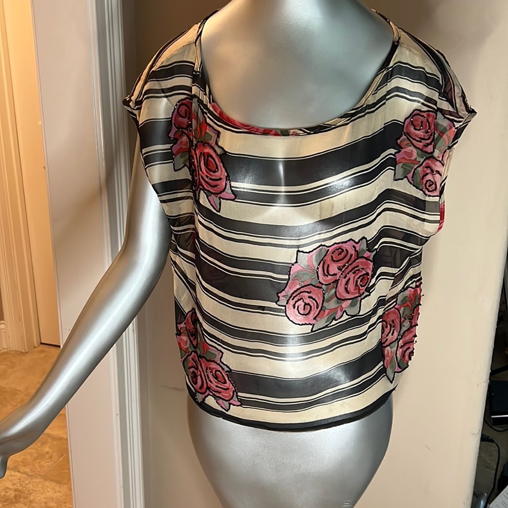 100% silk blouse